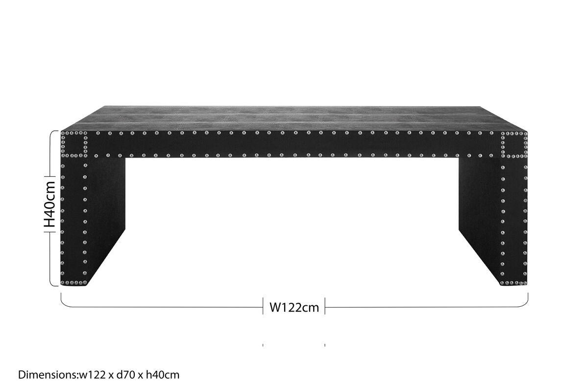 Sloane Walnut Contemporary Coffee Table