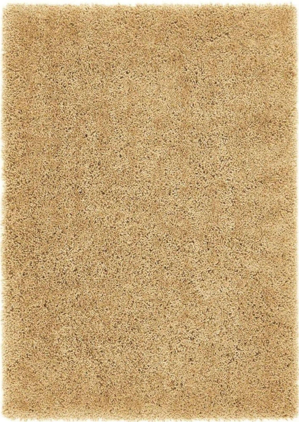Chicago Ochre Shaggy Polyester Contemporary Rug