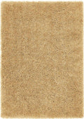Chicago Ochre Shaggy Polyester Contemporary Rug