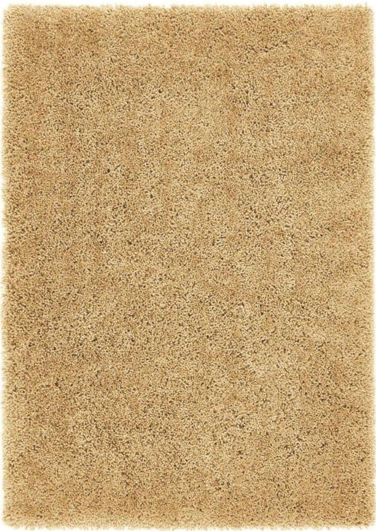 Chicago Ochre Shaggy Polyester Contemporary Rug