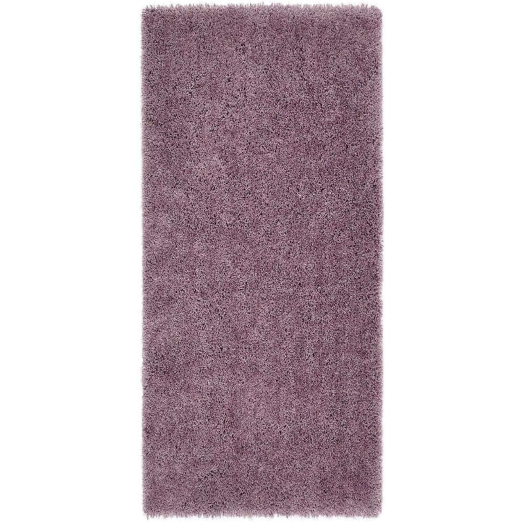 Chicago Lavender Shaggy Polyester Contemporary Rug