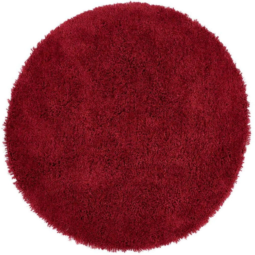 Chicago Red Shaggy Polyester Rug