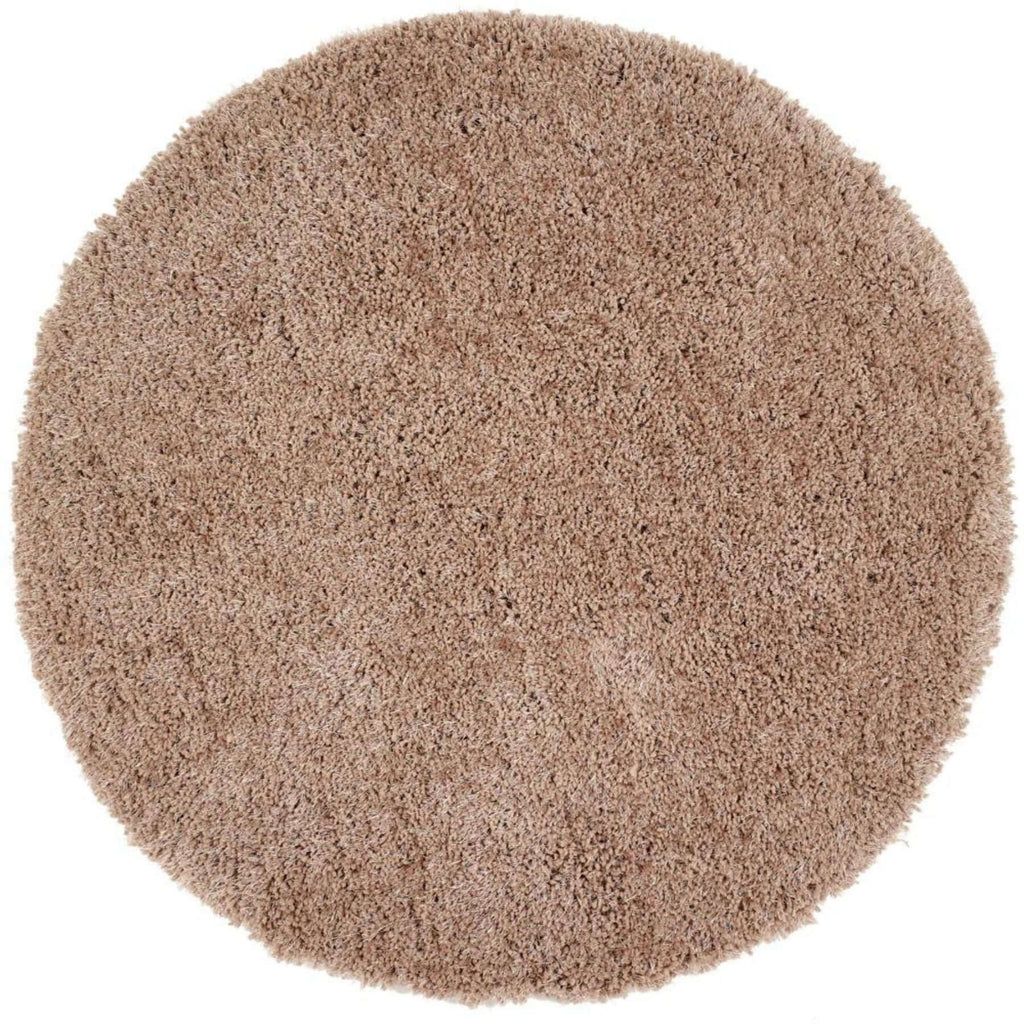Chicago Latte Shaggy Polyester Contemporary Rug