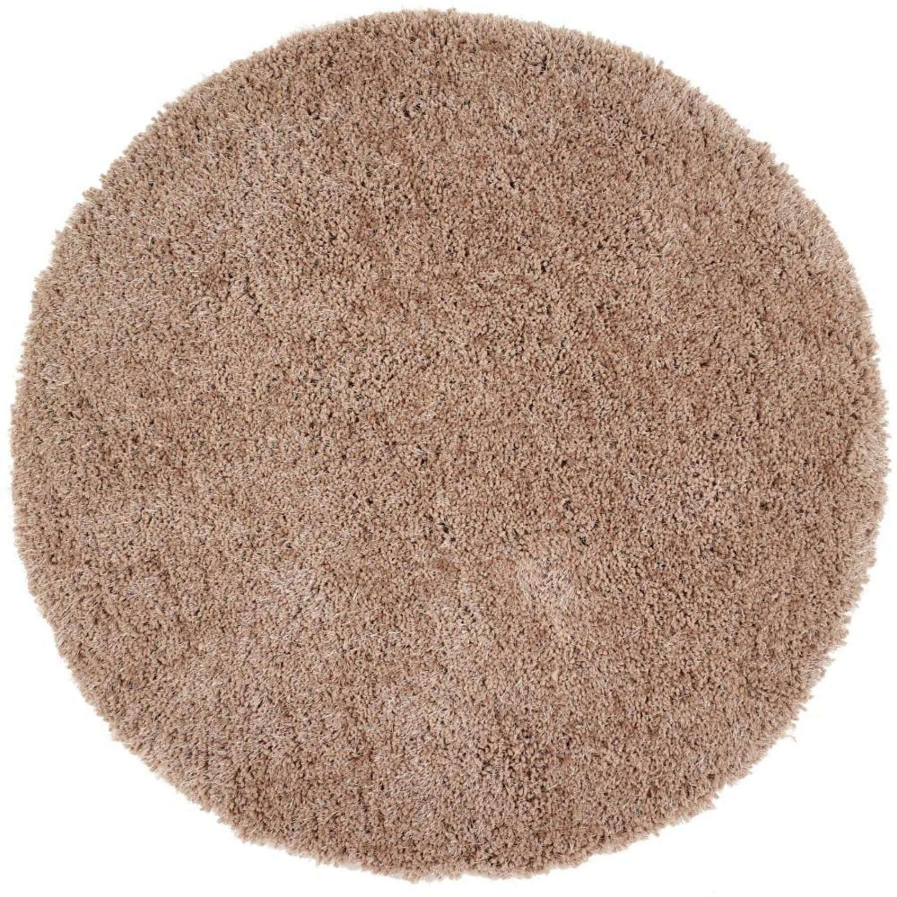 Chicago Latte Shaggy Polyester Contemporary Rug