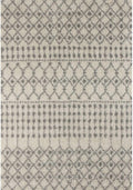 Moroccan Ivory Grey Shaggy Rug