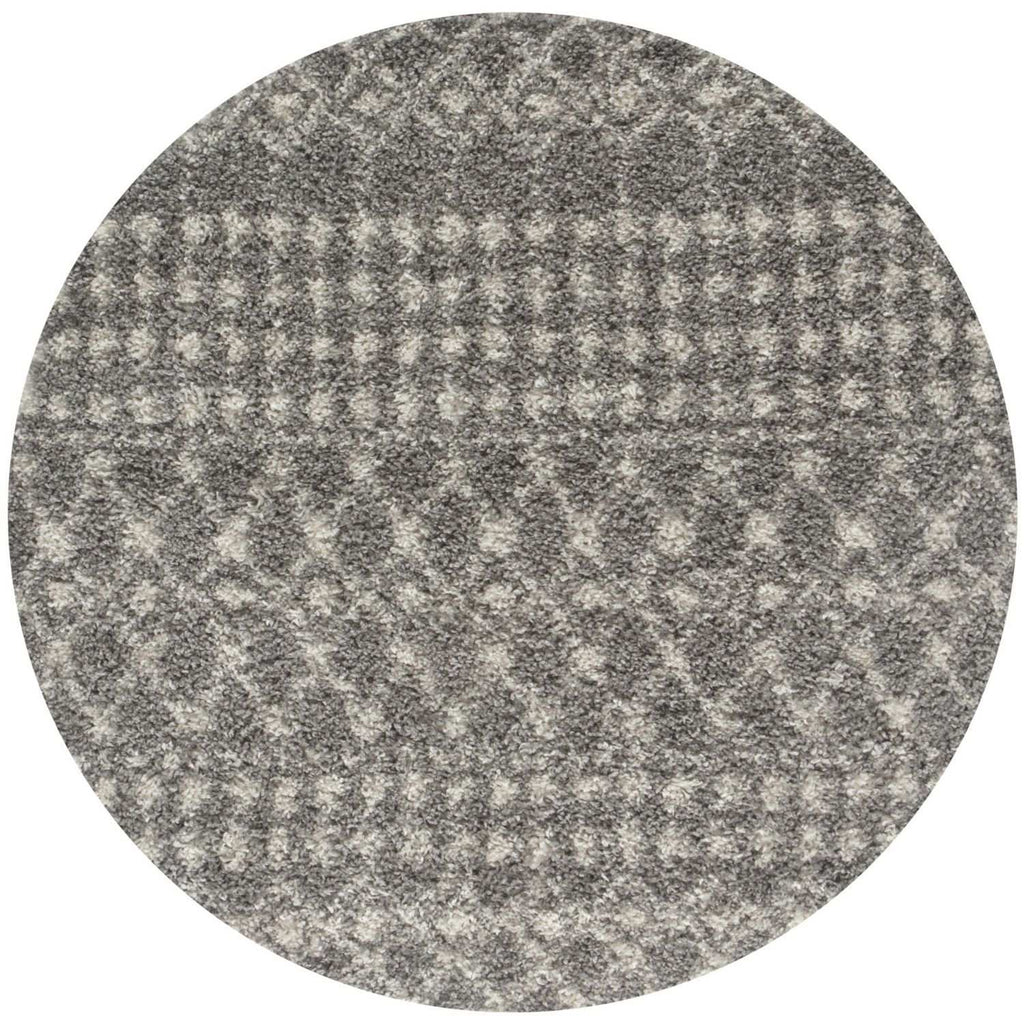 Moroccan Grey Shaggy Rug