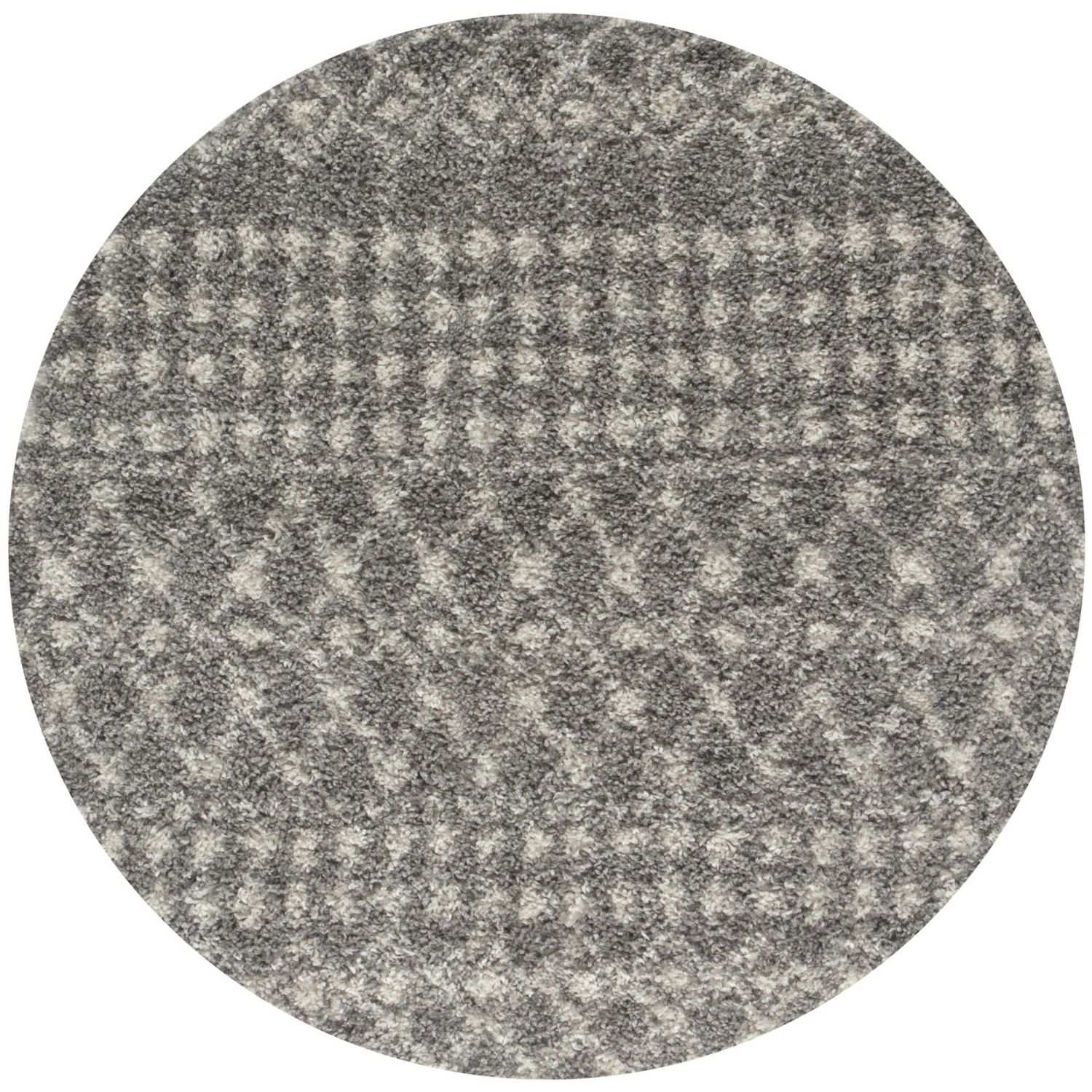 Moroccan Grey Shaggy Rug
