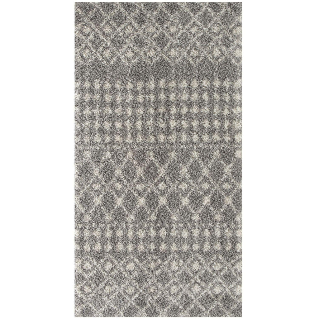 Moroccan Grey Shaggy Rug