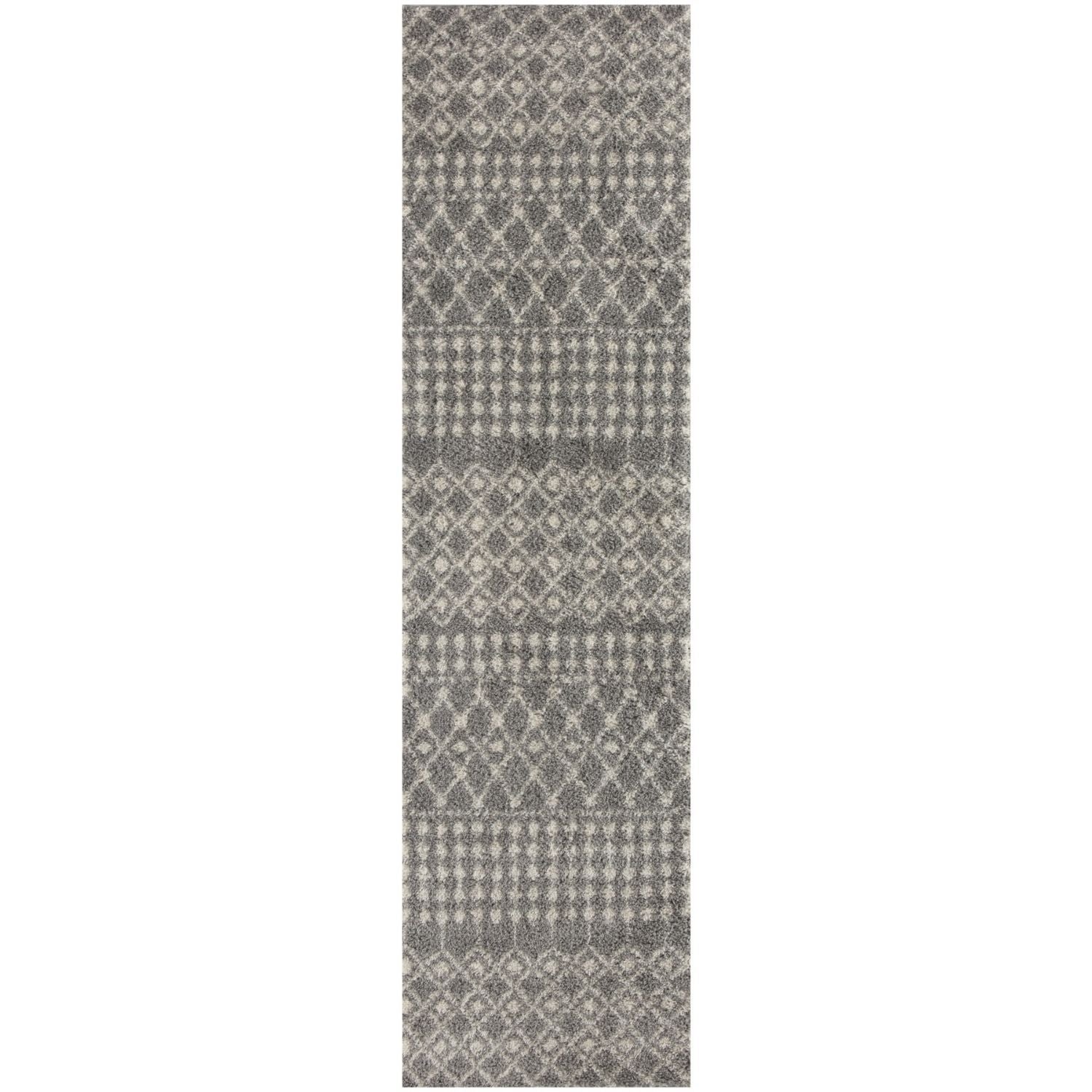 Moroccan Grey Shaggy Rug