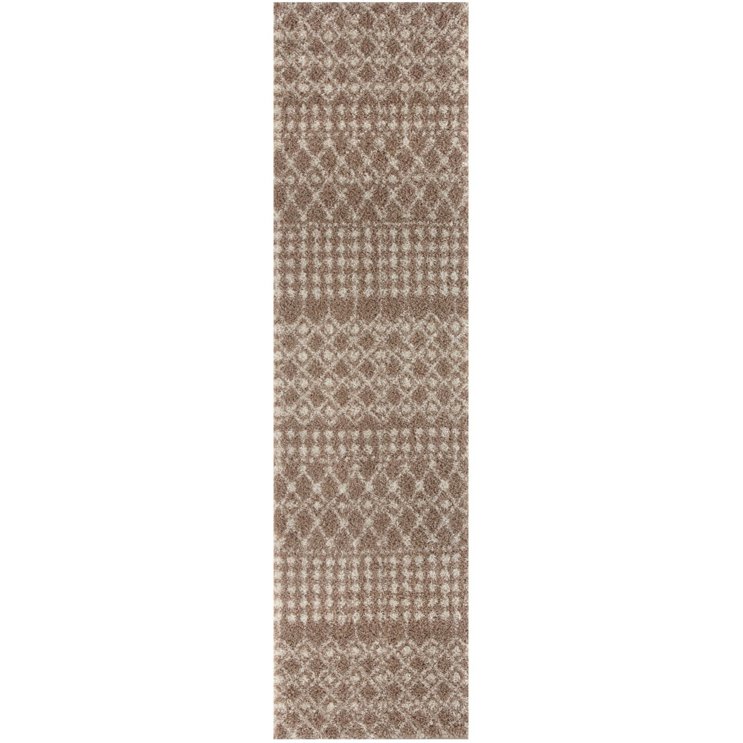 Moroccan Beige Shaggy Rug
