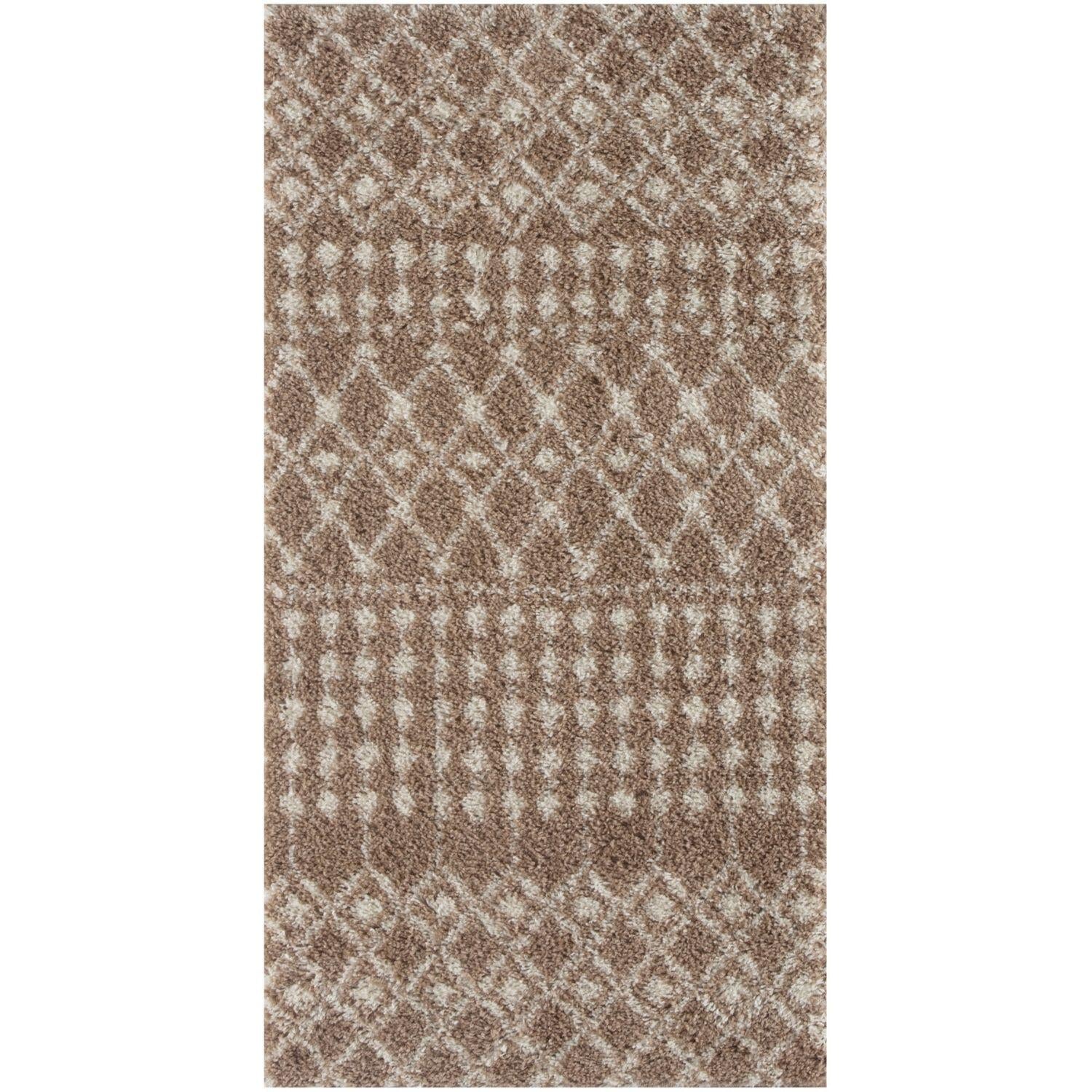 Moroccan Beige Shaggy Rug