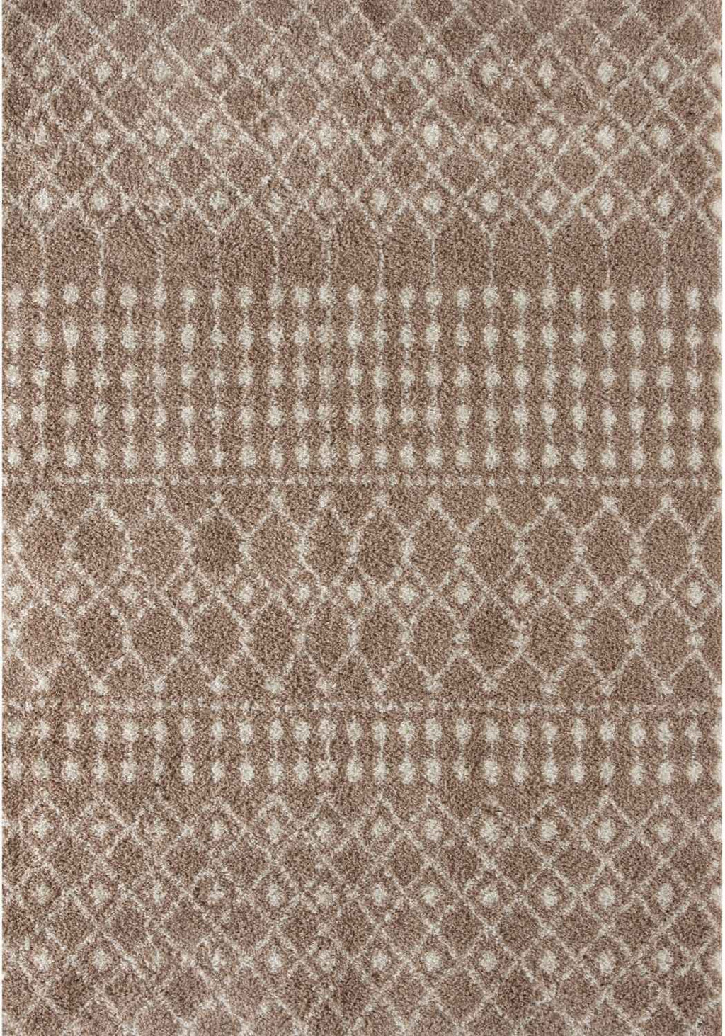 Moroccan Beige Shaggy Rug