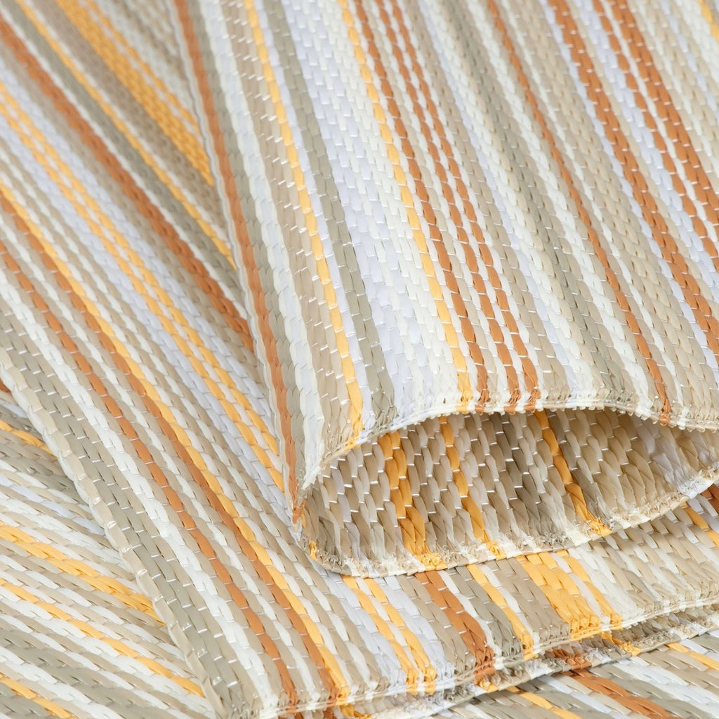 Rainbow Outdoor Rug Beige Rattan Natural Contemporary
