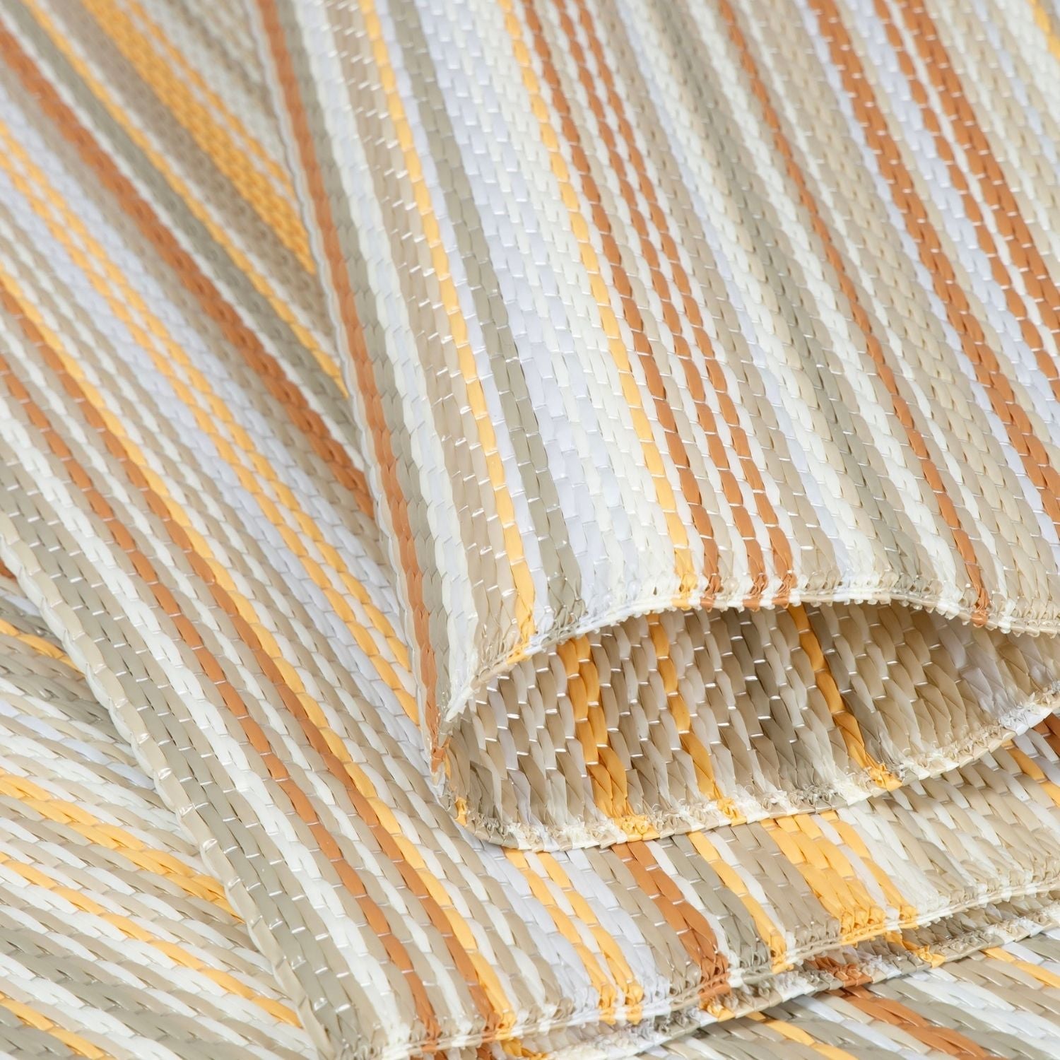 Rainbow Outdoor Rug Beige Rattan Natural Contemporary