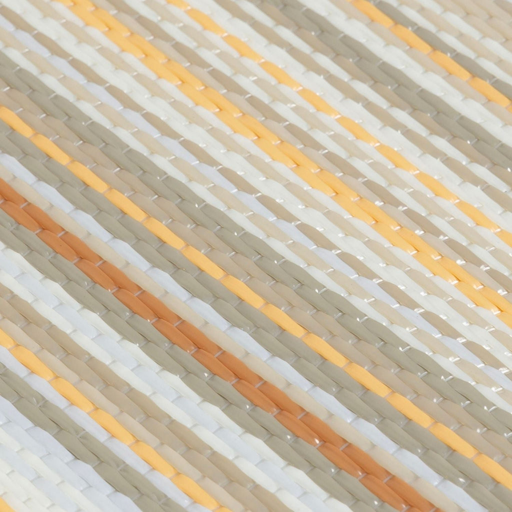 Rainbow Outdoor Rug Beige Rattan Natural Contemporary