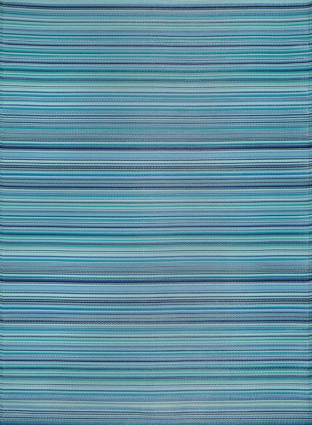 Rainbow Outdoor Rug Blue