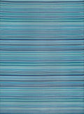 Rainbow Outdoor Rug Blue