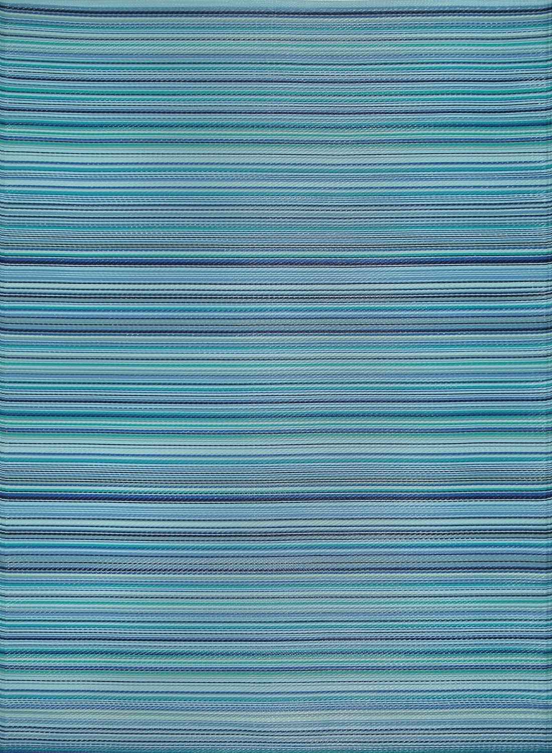 Rainbow Outdoor Rug Blue