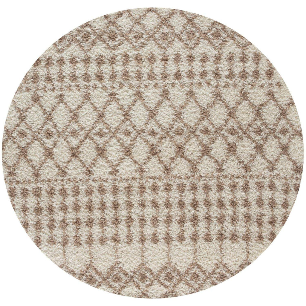 Moroccan Ivory Beige Shaggy Rug