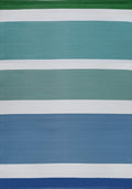 Rainbow Outdoor Rug Blue