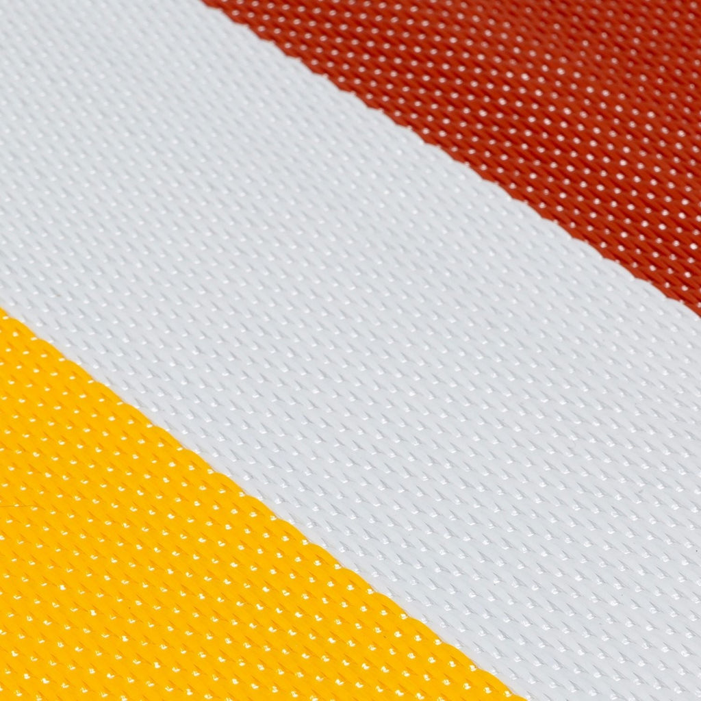 Rainbow Outdoor Rug Yellow Modern