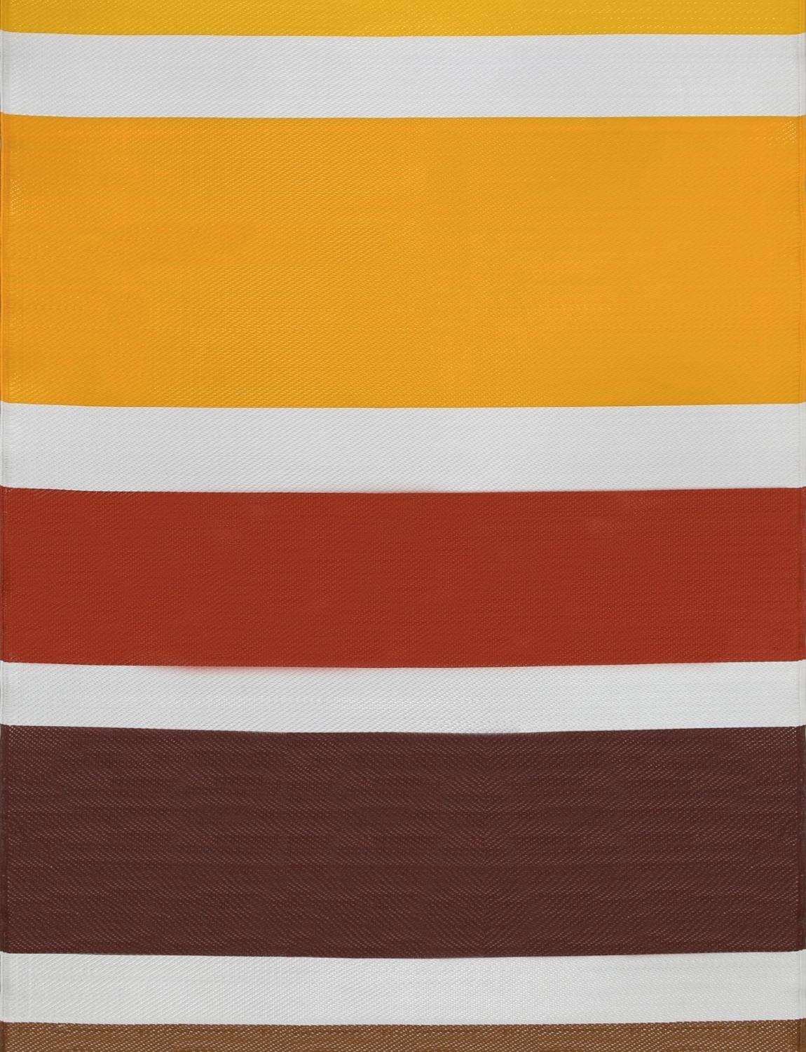 Rainbow Outdoor Rug Yellow Modern
