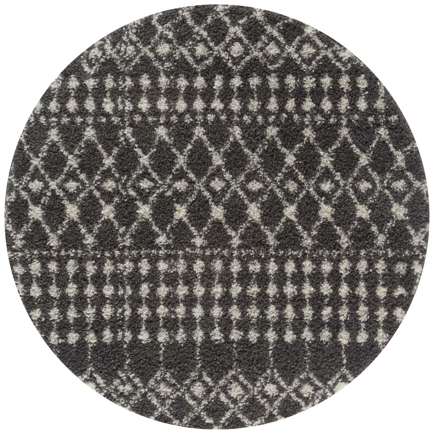 Moroccan Dark Grey Shaggy Rug