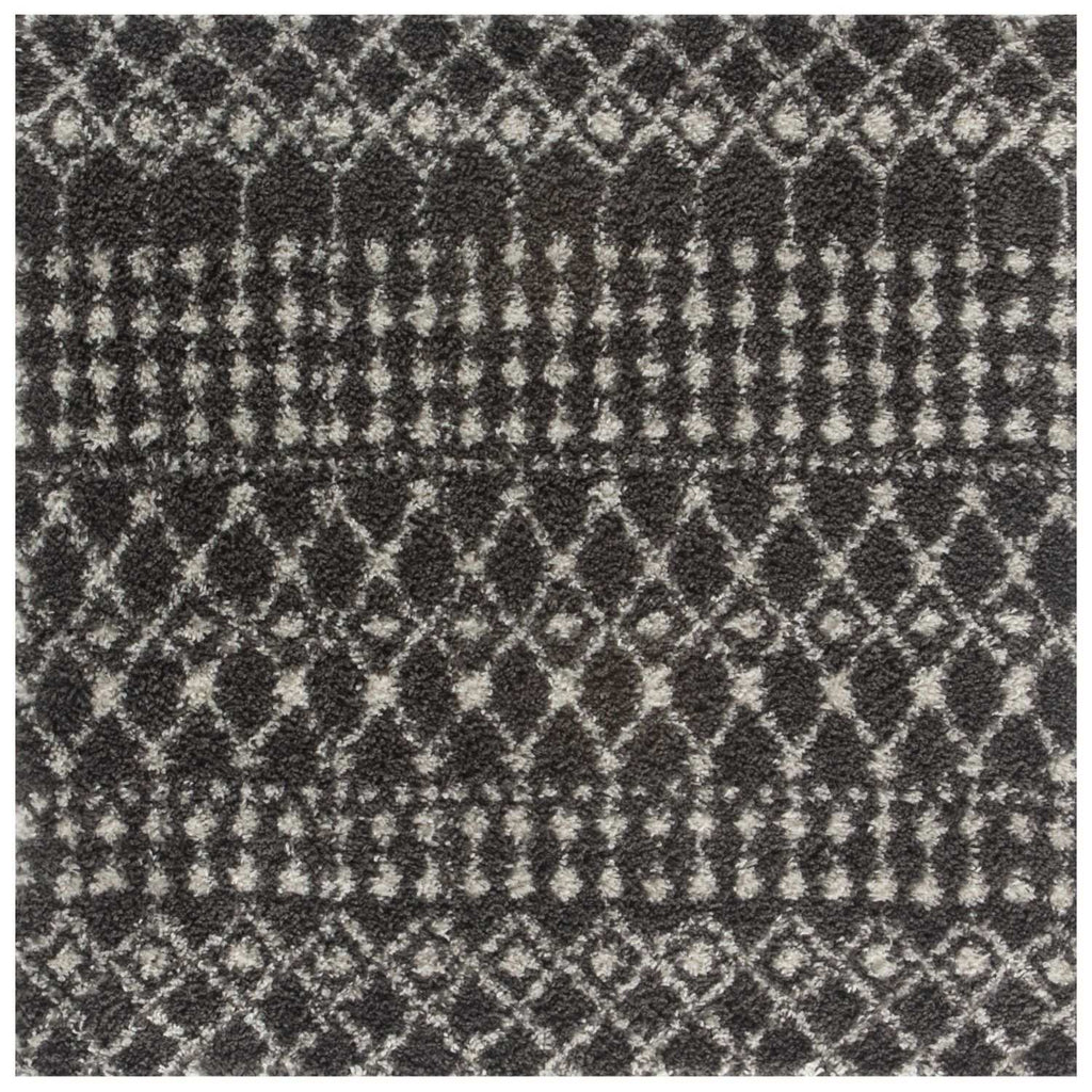 Moroccan Dark Grey Shaggy Rug