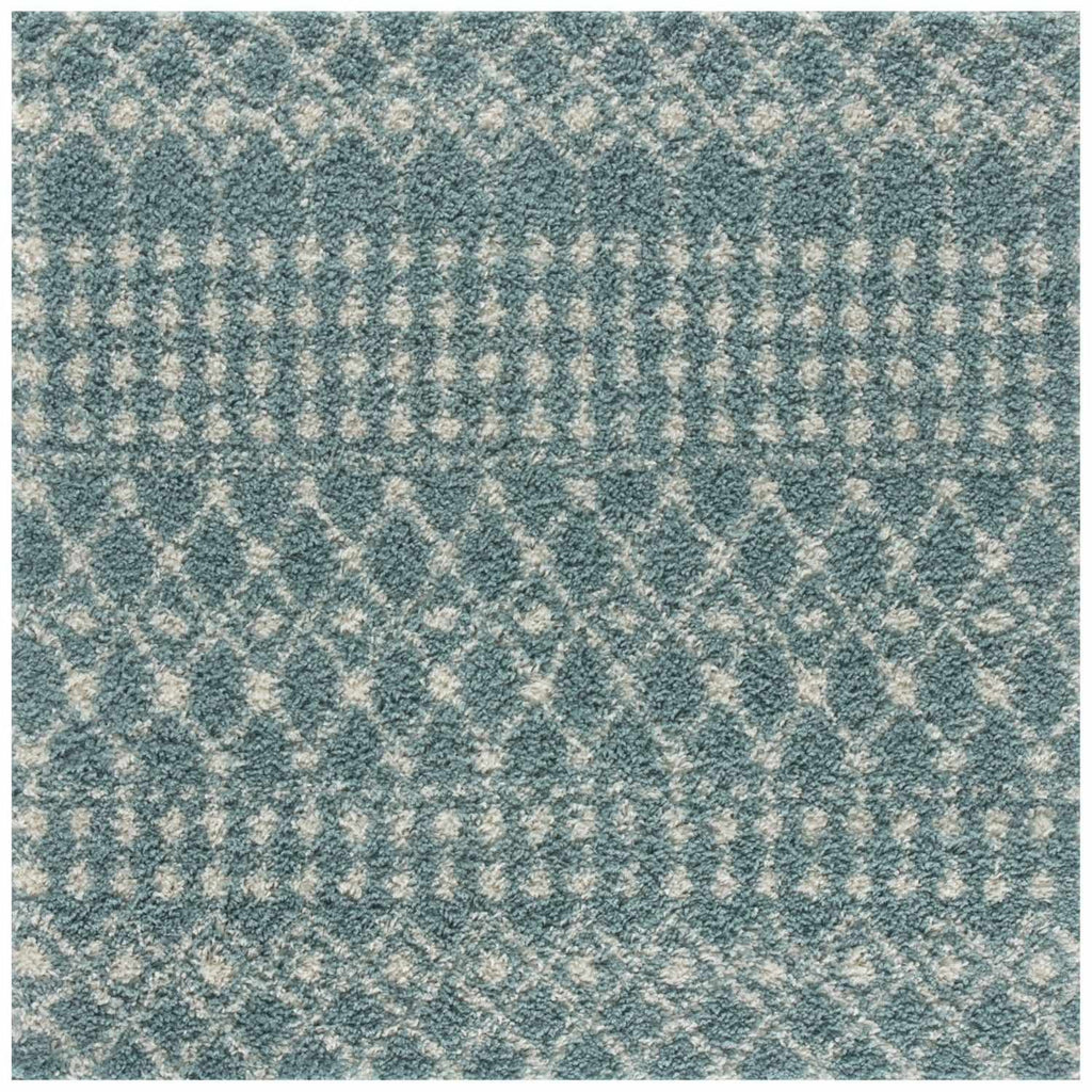 Moroccan Duck Egg Blue Shaggy Rug