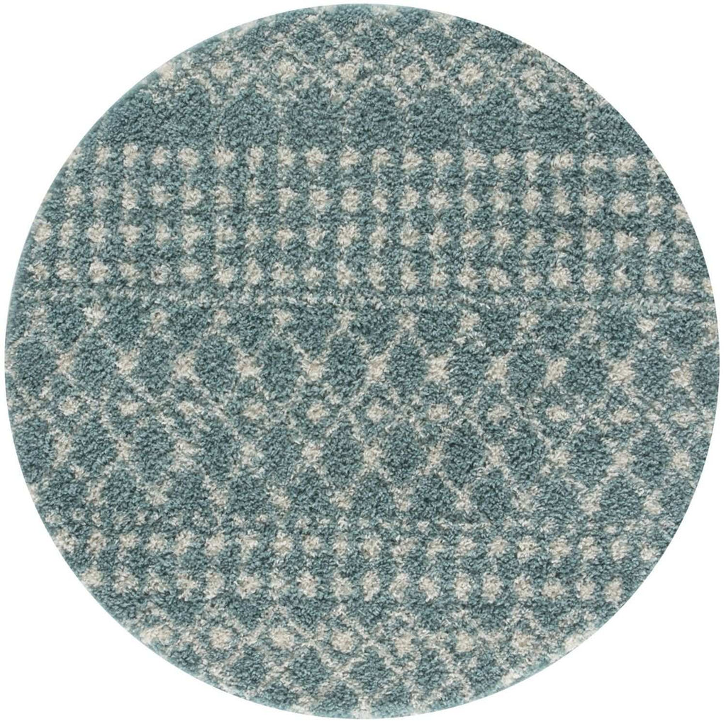 Moroccan Duck Egg Blue Shaggy Rug