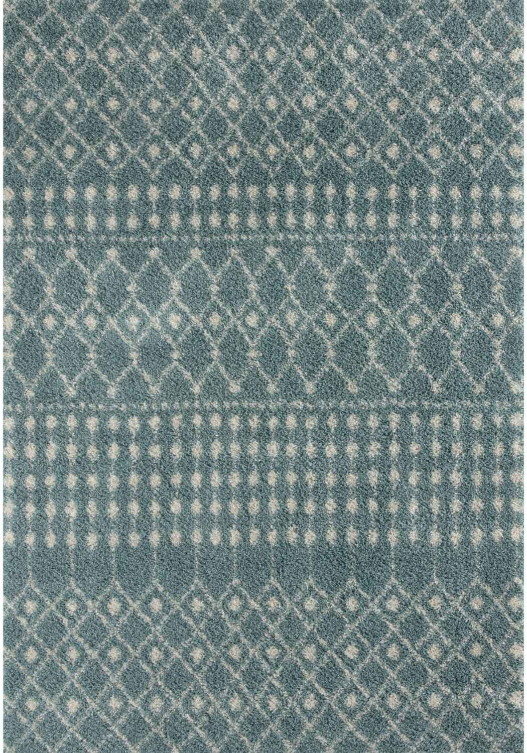 Moroccan Duck Egg Blue Shaggy Rug