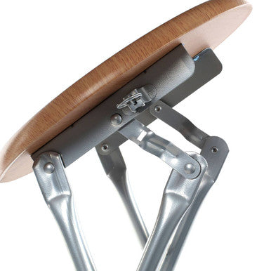 Hinata Folding Stool With Wood Veneer Seat