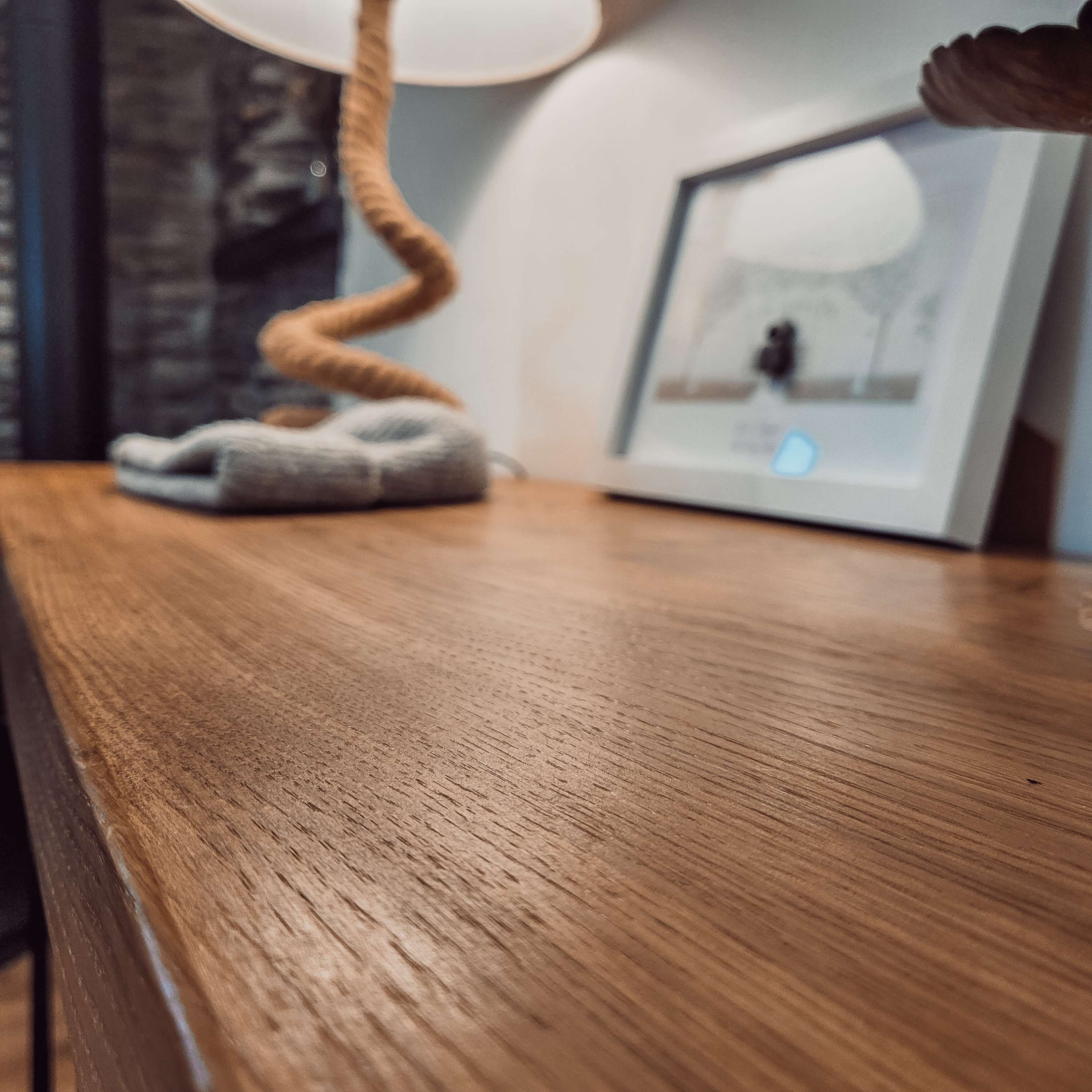 LARIA Oak Entryway Console / Wooden Hall Console Cabinet