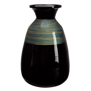 Bamboo Complements Black & Natural Vase