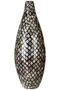 Occo Mosaic Droplet Bamboo Gold Vase