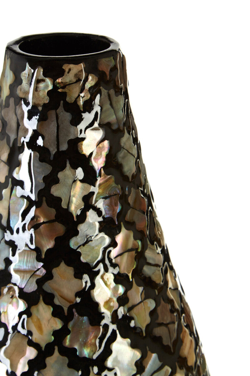 Occo Mosaic Droplet Bamboo Gold Vase