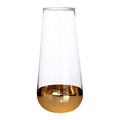 Horizon Clear & Gold Vase