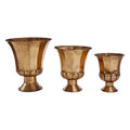 Reza Set Of 3 Gold Planters