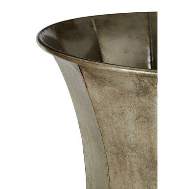 Reza Set Of 3 Antique Silver Planters
