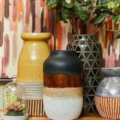 Zengo Large Earthenware White Vase