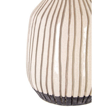 Vero Large Earthenware Marble White Vase