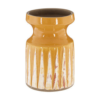 Theo Small Earthenware White Vase