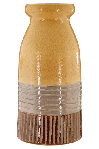 Nova Earthenware Grey Contemporary Vase