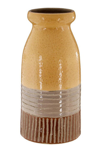 Nova Earthenware Grey Contemporary Vase