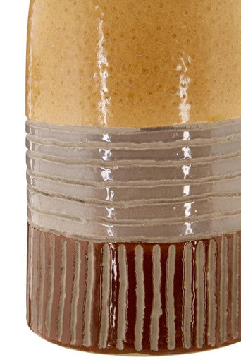 Nova Earthenware Grey Contemporary Vase