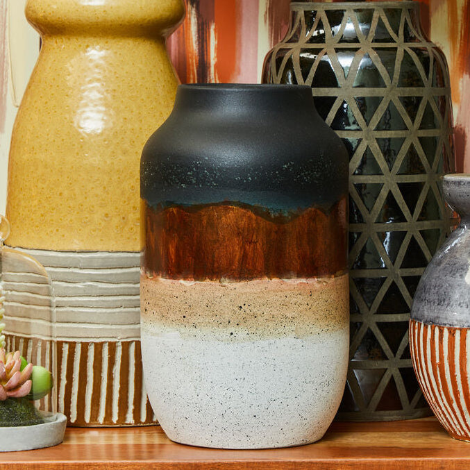 Domo Multi Tonal Earthenware Vase