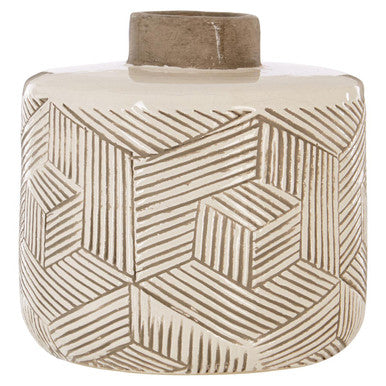 Vector Earthenware White Vase