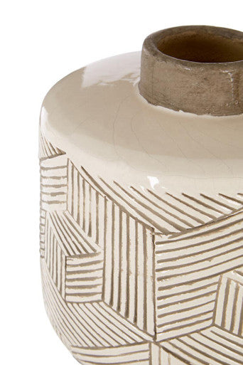 Vector Earthenware White Vase