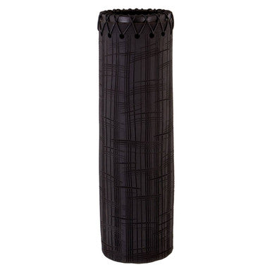 Conic Large Earthenware Black Modern Vase