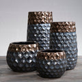 Galaxy Large Ceramic Vase With Metal